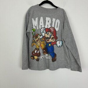 super mario brothers 2010'  it's game time youth Medium Long Sleeve t-shirt